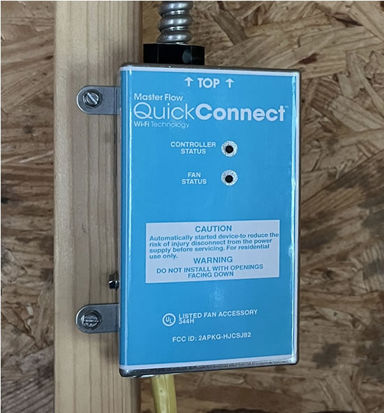 EGV5QCT attic ventilator temperature switch