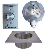 Exhausto Accessories - Chimney Adapters and Controls