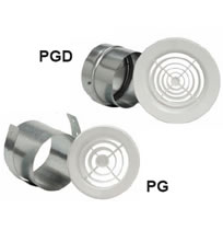 S&P PG/PGD Intake Grilles with Mounting Collars