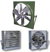 Canarm Leader XB Series Belt Drive Wall Fans With Front Sleeve And Shutter