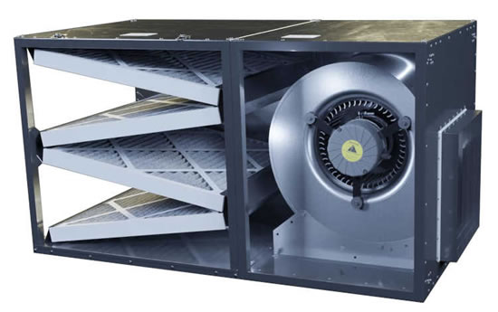 airscape ah-4 side view with discharge