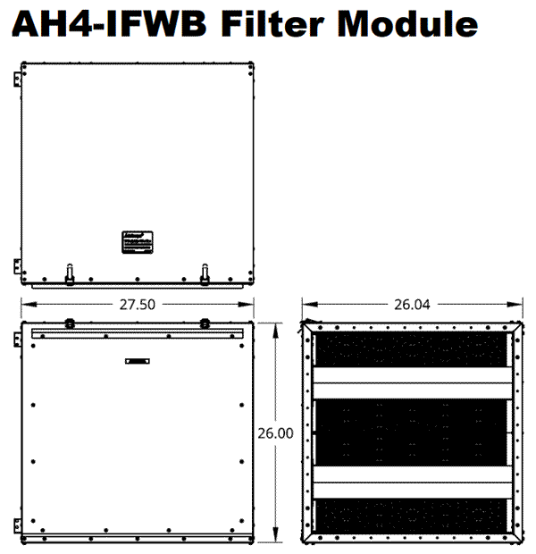 airscape ah4-iwfb dimensions