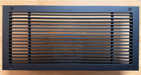 Arch Grille AB10 B black grille with screws