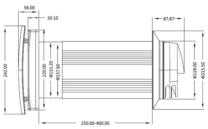 Arctica Solar IV50 dimensions