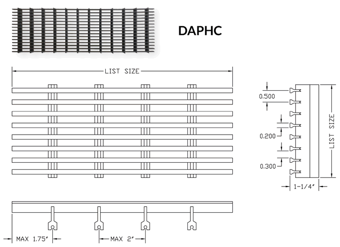 Dayus daphc grille specifications
