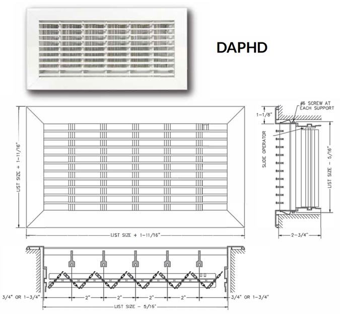 Dayus daphd grille specifications