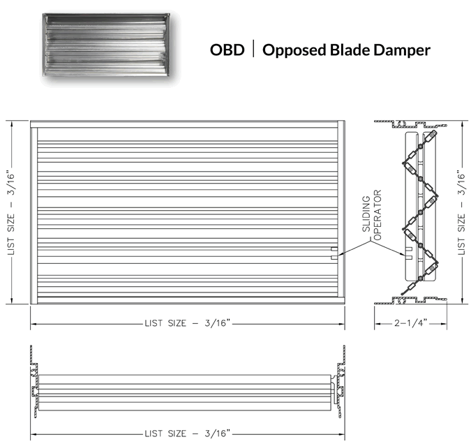 HVACQuick - Dayus Opposed Blade Dampers