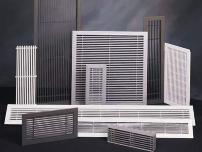 Ventilation Grilles, Pipes For Heating and Cooling Systems