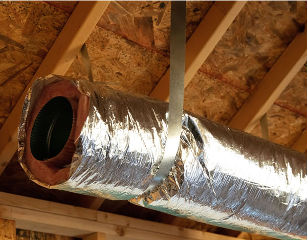 GAF duct sleeve installed