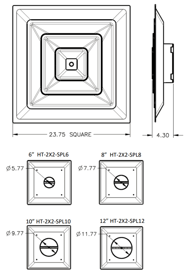 havaco spl 2x2 grille specs