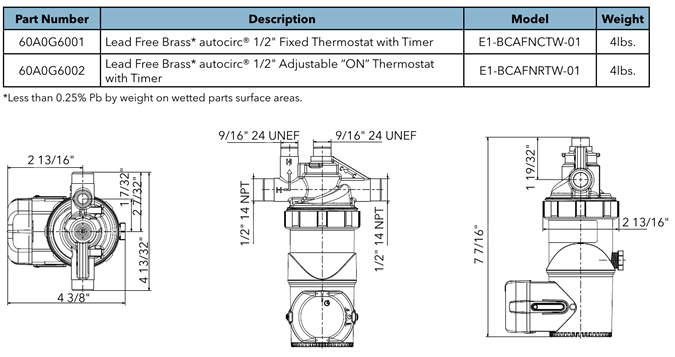 goulds laing ACT E1 autocirc system specifications