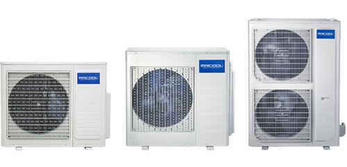 MrCool Olympus heat pump condenser