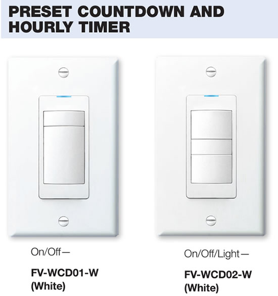 Panasonic WhisperControl Fan Controls