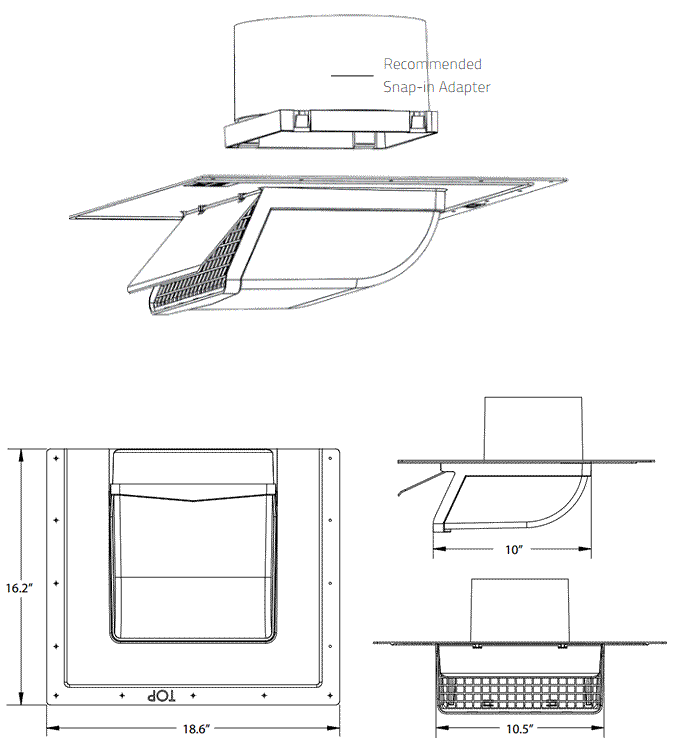 Primex SV29 soffit vent dimensions