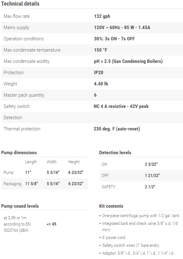 Sauermann SI1801LHUS Specs