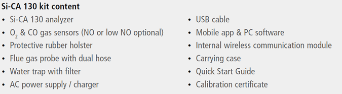 Sauermann Si-CA 130 kit contents