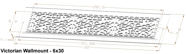 smi ventilation victorian  6x30 grille