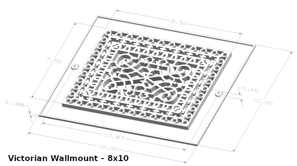 smi ventilation victorian  8x10 grille