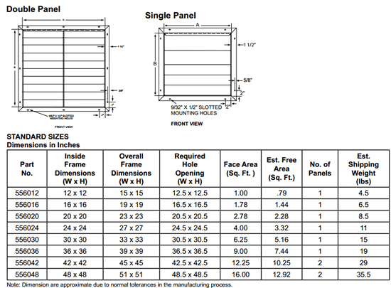 S&P 556 Shutters