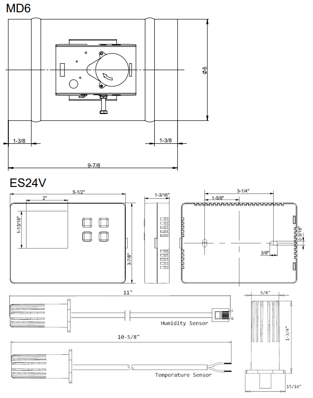 Soler Palau MD6-ES24VK Damper