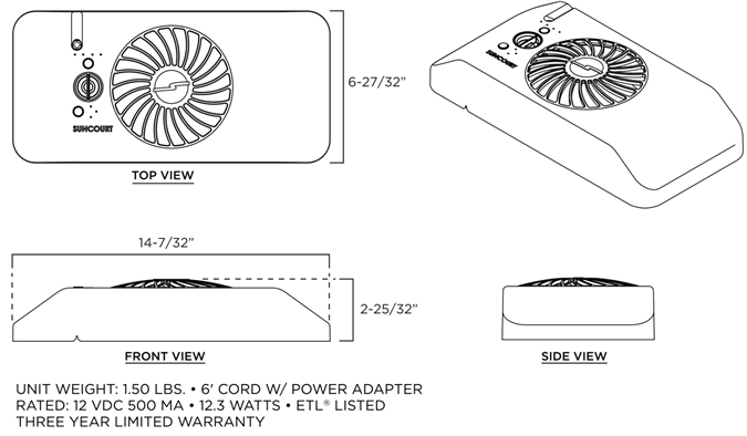 Suncourt EZ8 Booster Size