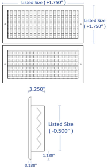 truaire A220 double deflection grilles