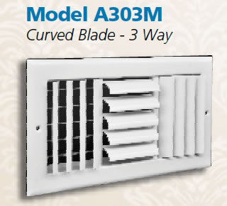 truaire A303 triple deflection grilles