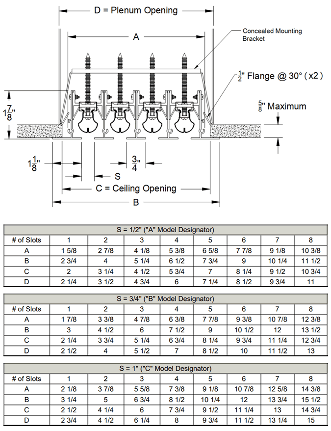 truaire ld linear diffuser options