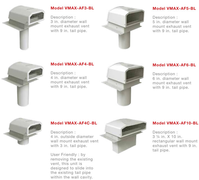 Ventilation Maximum AF Series Wall Vents