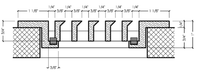 vexell bbf grille dimensions