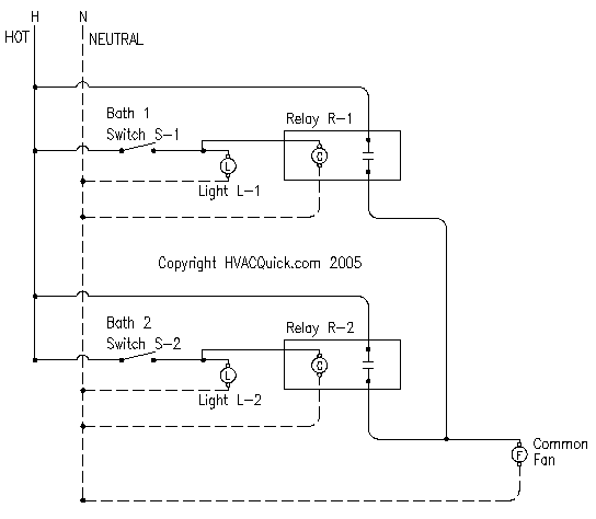 Fan Serving 2 Baths With 1 Switch