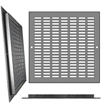 AirScape Custom Flanged Grilles - 1 x 1/4 Inch Rectangle Pattern