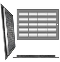 AirScape Custom Flanged Grilles - 3 x 1/4 Inch Rectangle Pattern