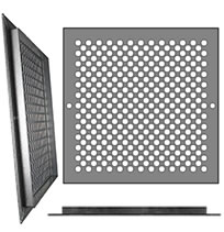 AirScape Custom Flanged Grilles - Staggered 3/8 Inch Diameter Circle Pattern