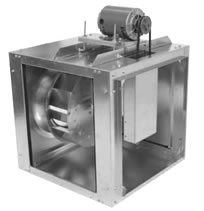 S&P SQB Belt Drive Square Inline Centrifugal Duct Fans - 3 Phase
