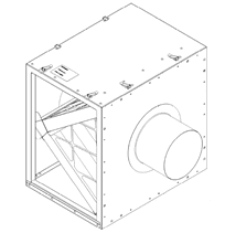 HVACQuick IFVB Series V-Bank Insulated Inline Filter Boxes