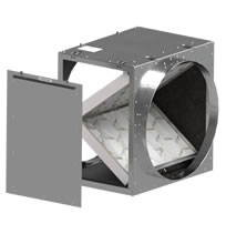HVACQuick IFVB Series V-Bank Insulated Inline Filter Boxes