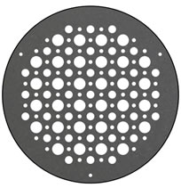 AirScape DesignShape Custom Flat Grilles - Round With Multi-Circle Pattern