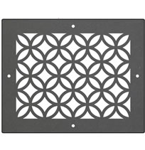 AirScape DesignShape Custom Flat Grilles - Rectangular With Linked Circles Pattern