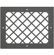 AirScape DesignShape Custom Flat Grilles - Rectangular With Diamond Pattern
