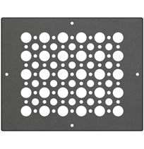 AirScape DesignShape Custom Flat Grilles - Rectangular With Multi-Circle Pattern