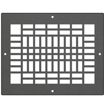 AirScape DesignShape Custom Flat Grilles - Rectangular With Craftsman Pattern