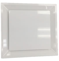 HaVACo 2X2 Plastic Plaque Supply Lay-In Grilles - 6 Inch Boot