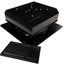 Attic Breeze SFD Series Solar Attic Fans With Remote Panel