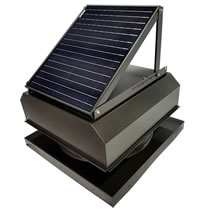 Attic Breeze CMA Series Curb Mounted Solar Attic Fans With Attached Panel
