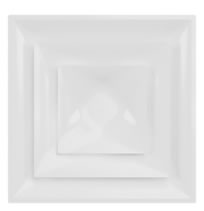 American Louver Stratus 2x2 3-Cone T-Bar Insulated Diffuser - White