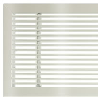 AG10 B Bar Linear Grilles In White Gloss - With Screws