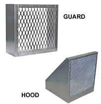Canarm Front Guards and Hoods for AX and P Series Fans