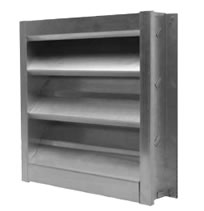 S&P Series GFL Galvaneal Steel Fixed Louvers