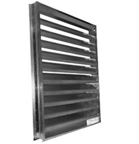 S&P Series DFL Drainable Extruded Aluminum Fixed Louvers